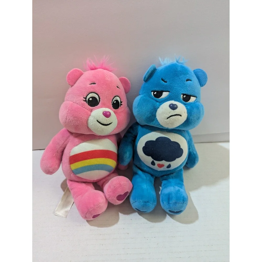 Care Bears Cheer Bear Grumpy Bear Plush Stuffed Animal Set 9 Inch Basic Fun 2020